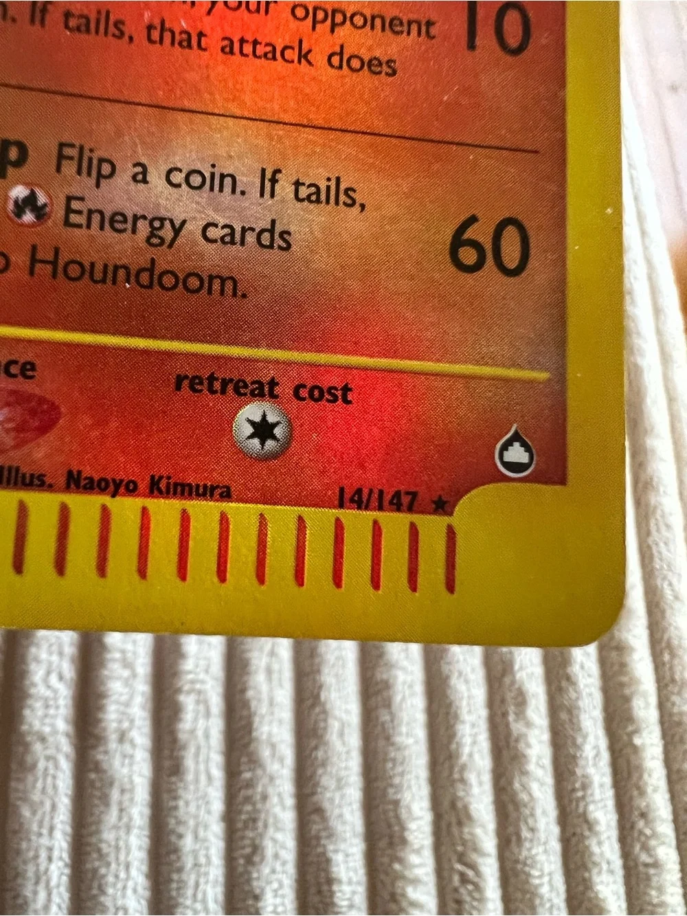 2002 RARE Houndoom Aquapolis 14/147  Reverse Holo Pokémon Card